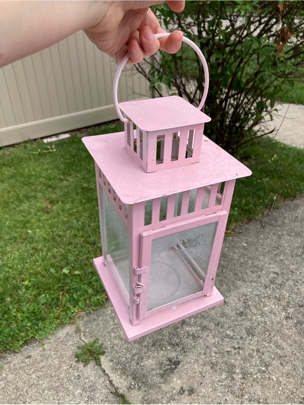 Pink Decorative Metal Lantern - Brand